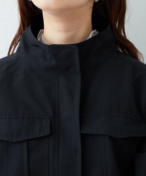 natural couture（ナチュラルクチュール）の「2022AWアイテム/マルチWAYモッズワンピース（モッズコート・レディース・ブラック/オフホワイト/カーキ/ピンク/ベージュ・FREE）」の17枚目の写真