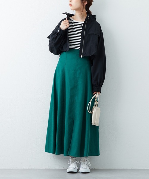 natural couture（ナチュラルクチュール）の「2022AWアイテム/マルチWAYモッズワンピース（モッズコート・レディース・ブラック/オフホワイト/カーキ/ピンク/ベージュ・FREE）」の13枚目の写真