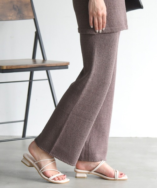 sango（sango）の「ニットストレートパンツ（その他パンツ・レディース・ブラック/ベージュ/ブラウン・FREE）」の14枚目の写真