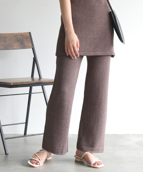 sango（sango）の「ニットストレートパンツ（その他パンツ・レディース・ブラック/ベージュ/ブラウン・FREE）」の17枚目の写真