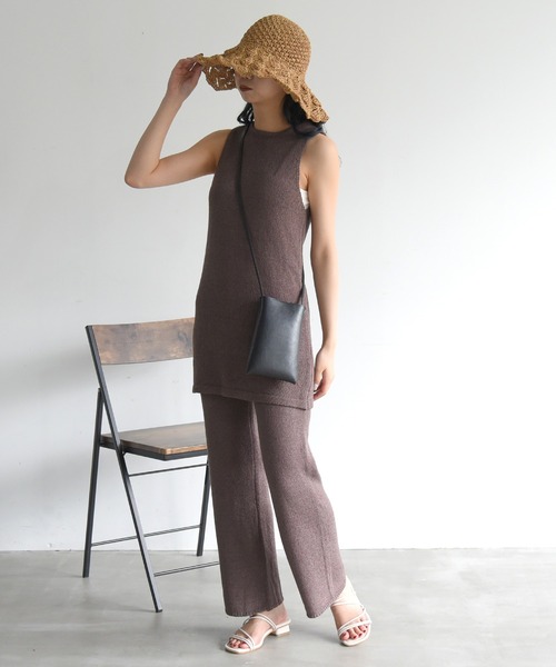 sango（sango）の「ニットストレートパンツ（その他パンツ・レディース・ブラック/ベージュ/ブラウン・FREE）」の20枚目の写真