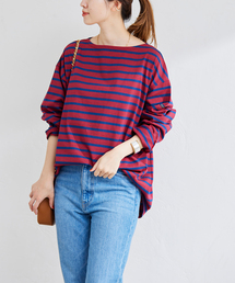 別注【Le minor/ルミノア】FOR JS BIG BORDER L/S:ボーダーカットソー