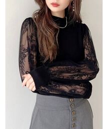 RESEXXY | レース切替ニットトップス(ニット/セーター)