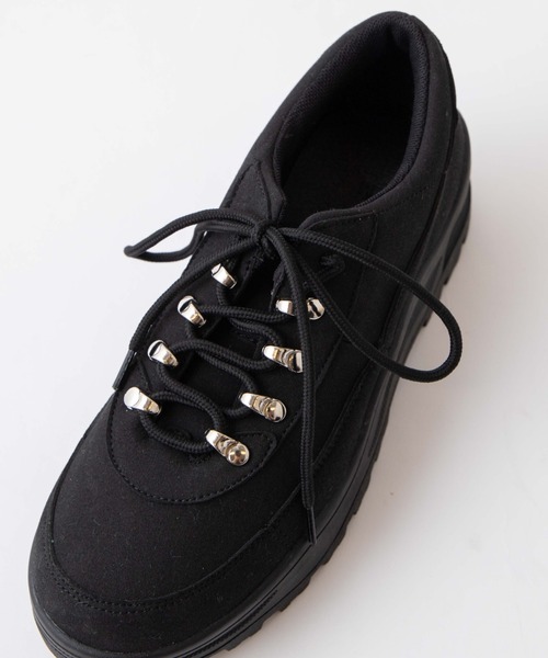 WEGO(ウィゴー)の「WEGO/トレッキングスニーカー(スニーカー・レディース・ブラック/オフホワイト・MEDIUM/LARGE)」の13枚目の写真