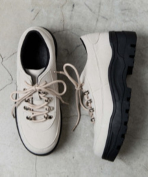 WEGO(ウィゴー)の「WEGO/トレッキングスニーカー(スニーカー・レディース・ブラック/オフホワイト・MEDIUM/LARGE)」の4枚目の写真