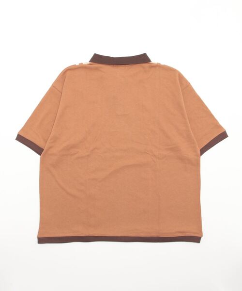BROKEN BASE(ブロークンベース)の「切り替え配色ポロシャツ(ポロシャツ・メンズ・ブラウン/アイボリー・MEDIUM/LARGE)」の12枚目の写真