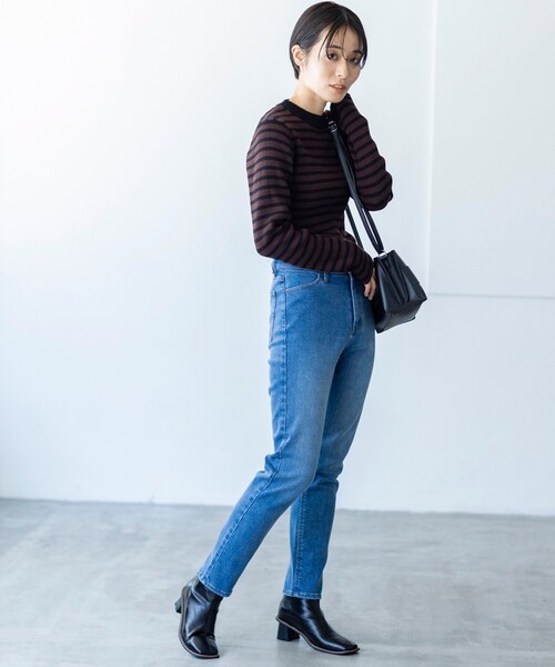 THE SHOP TK （ザ ショップ ティーケー ）の「◆デニムスキニーパンツ（その他パンツ・レディース・ブラック/ネイビー/ブルー/ホワイト系・11/10/12/13）」の12枚目の写真