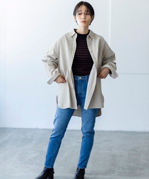 THE SHOP TK （ザ ショップ ティーケー ）の「◆デニムスキニーパンツ（その他パンツ・レディース・ブラック/ネイビー/ブルー/ホワイト系・11/10/12/13）」の5枚目の写真