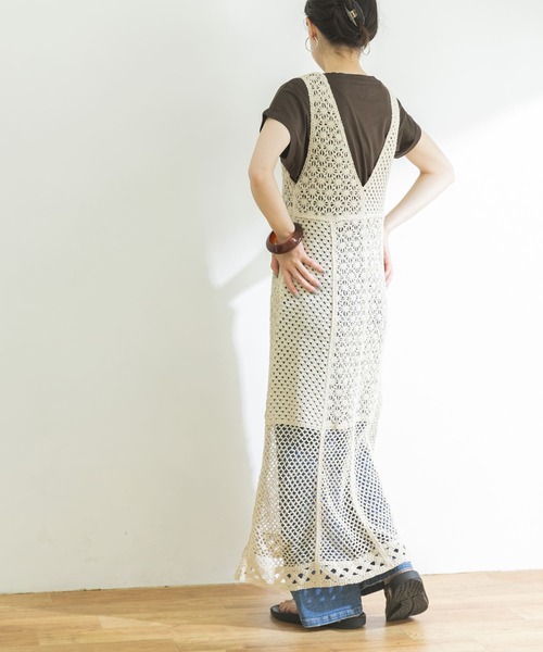 STRATA レースワンピ＋ベスト URBAN RESEARCH（アーバンリサーチ）の「レースロングベストワンピース
