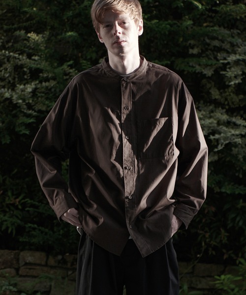 ESPONT（エスポント）の「【ESPONT】organic cotton long sleeve shirt（シャツ/ブラウス・メンズ・ブラック/アイボリー/ブラウン・S/M/L）」の3枚目の写真