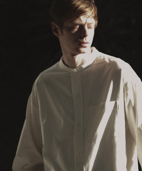 ESPONT（エスポント）の「【ESPONT】organic cotton long sleeve shirt（シャツ/ブラウス・メンズ・ブラック/アイボリー/ブラウン・S/M/L）」の2枚目の写真