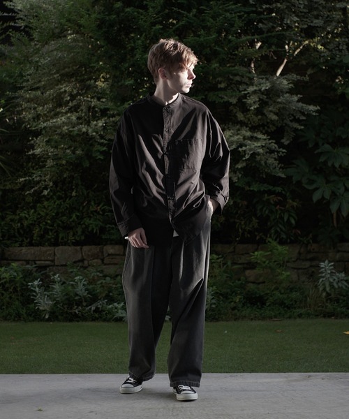 ESPONT（エスポント）の「【ESPONT】organic cotton long sleeve shirt（シャツ/ブラウス・メンズ・ブラック/アイボリー/ブラウン・S/M/L）」の6枚目の写真