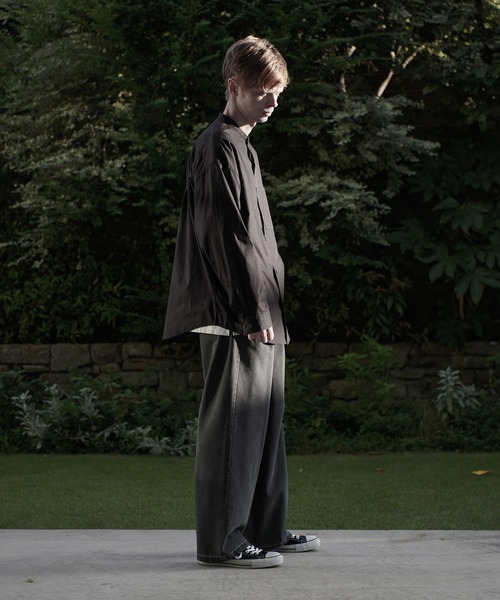 ESPONT（エスポント）の「【ESPONT】organic cotton long sleeve shirt（シャツ/ブラウス・メンズ・ブラック/アイボリー/ブラウン・S/M/L）」の9枚目の写真