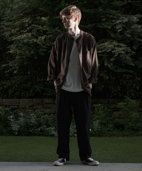 ESPONT（エスポント）の「【ESPONT】organic cotton long sleeve shirt（シャツ/ブラウス・メンズ・ブラック/アイボリー/ブラウン・S/M/L）」の11枚目の写真