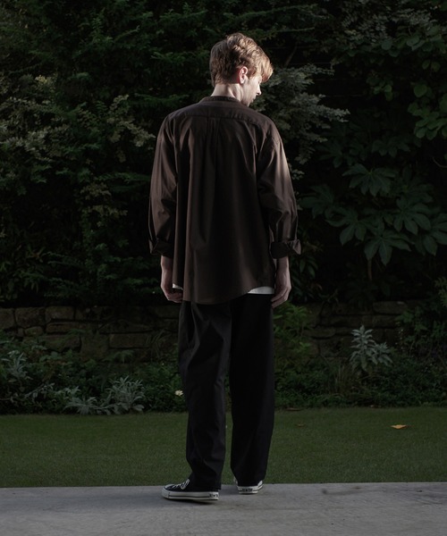 ESPONT（エスポント）の「【ESPONT】organic cotton long sleeve shirt（シャツ/ブラウス・メンズ・ブラック/アイボリー/ブラウン・S/M/L）」の16枚目の写真