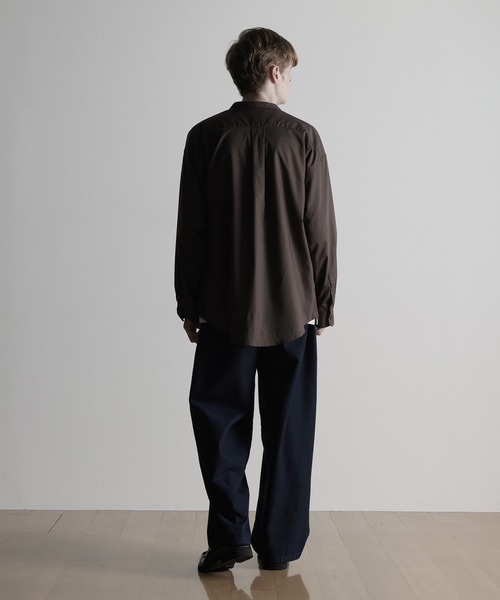 ESPONT（エスポント）の「【ESPONT】organic cotton long sleeve shirt（シャツ/ブラウス・メンズ・ブラック/アイボリー/ブラウン・S/M/L）」の18枚目の写真