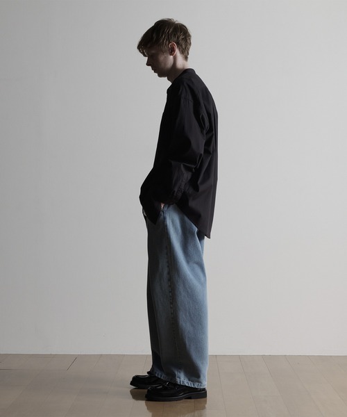 ESPONT（エスポント）の「【ESPONT】organic cotton long sleeve shirt（シャツ/ブラウス・メンズ・ブラック/アイボリー/ブラウン・S/M/L）」の22枚目の写真