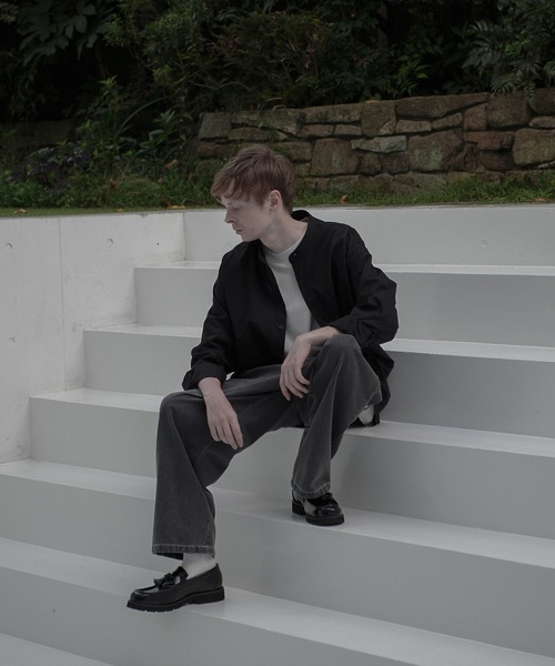 ESPONT（エスポント）の「【ESPONT】organic cotton long sleeve shirt（シャツ/ブラウス・メンズ・ブラック/アイボリー/ブラウン・S/M/L）」の10枚目の写真