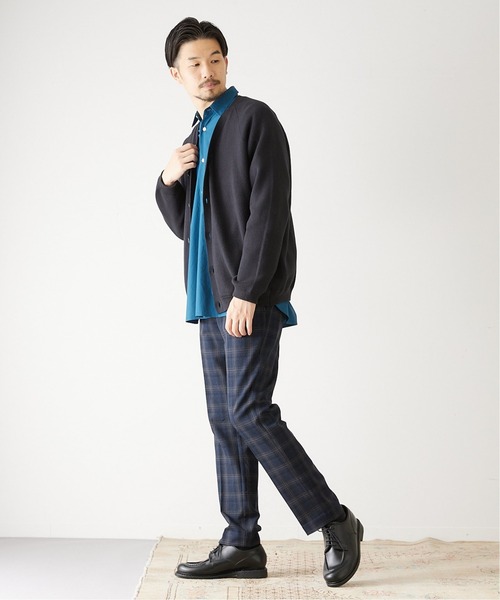 417 EDIFICE(フォーワンセブンエディフィス)の「コットンカシミヤスムース カーディガン(カーディガン/ボレロ・メンズ・ブラック/ブラウン/ネイビー/ライトグレー・SMALL/MEDIUM/LARGE)」の21枚目の写真