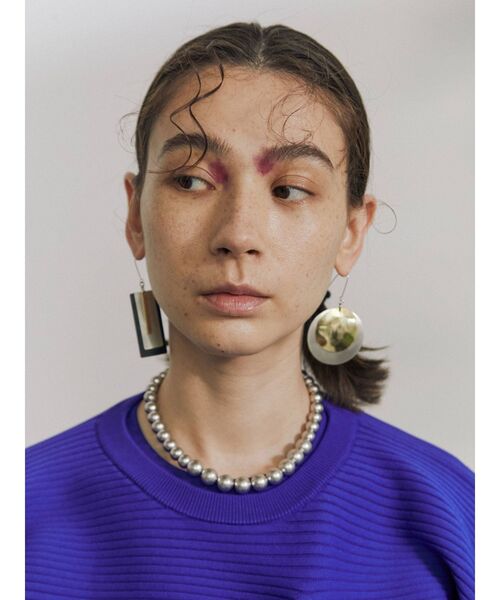 UN3D.（アンスリード）の「マルチカラープレートピアス（ピアス（両耳用）・レディース・グリーン/パープル/シルバー・FREE）」の16枚目の写真