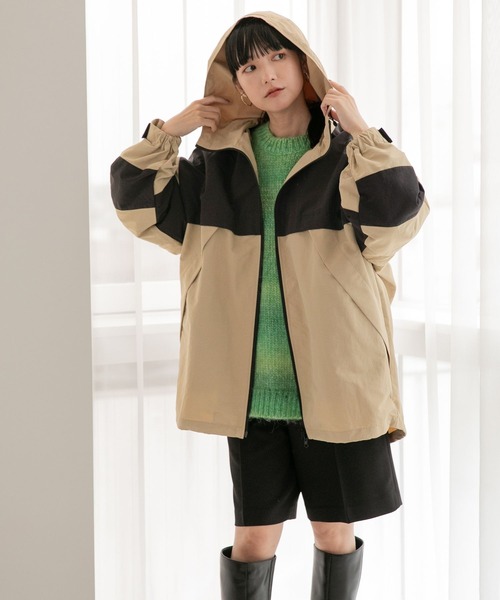 LOWRYS FARM（ローリーズファーム）の「マウンテンパーカー　350738（マウンテンパーカー・レディース・ベージュ/ブラック・FREE）」の9枚目の写真