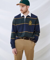 TAKEO KIKUCHI | パネルボーダー ポンチ ポロシャツ(ポロシャツ)