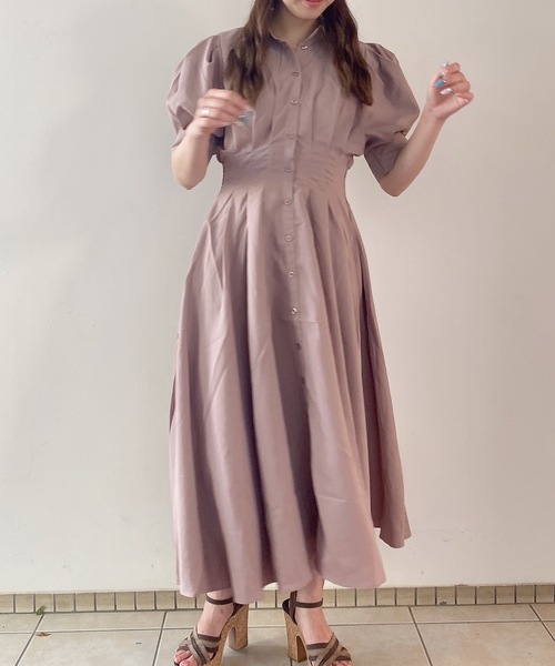 TORTE(トルテ)の「前タック後ろレースワンピース(ワンピース・レディース・ライトブルー/ブラック/ベージュ/ライトピンク・FREE)」の22枚目の写真