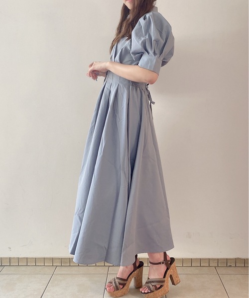 TORTE(トルテ)の「前タック後ろレースワンピース(ワンピース・レディース・ライトブルー/ブラック/ベージュ/ライトピンク・FREE)」の15枚目の写真