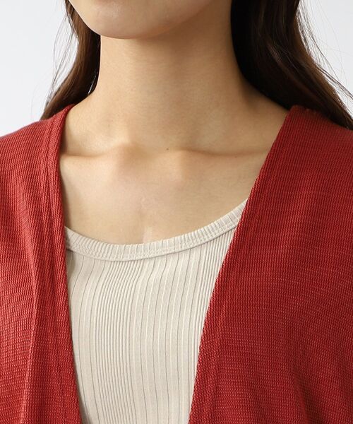 DRESKIP（ドレスキップ）の「◆ロング トッパーカーディガン（カーディガン/ボレロ・レディース・チャコールグレー/ブラック/ベージュ/ダークオレンジ・02/03）」の8枚目の写真