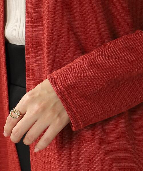 DRESKIP（ドレスキップ）の「◆ロング トッパーカーディガン（カーディガン/ボレロ・レディース・チャコールグレー/ブラック/ベージュ/ダークオレンジ・02/03）」の9枚目の写真