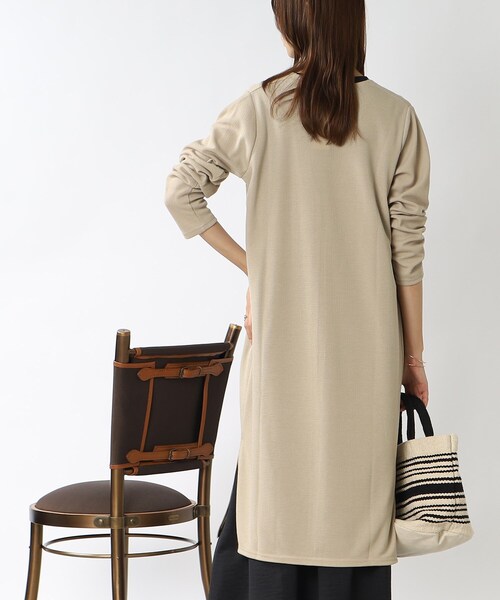 DRESKIP（ドレスキップ）の「◆ロング トッパーカーディガン（カーディガン/ボレロ・レディース・チャコールグレー/ブラック/ベージュ/ダークオレンジ・02/03）」の14枚目の写真