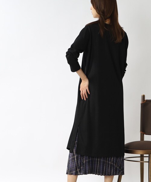 DRESKIP（ドレスキップ）の「◆ロング トッパーカーディガン（カーディガン/ボレロ・レディース・チャコールグレー/ブラック/ベージュ/ダークオレンジ・02/03）」の19枚目の写真