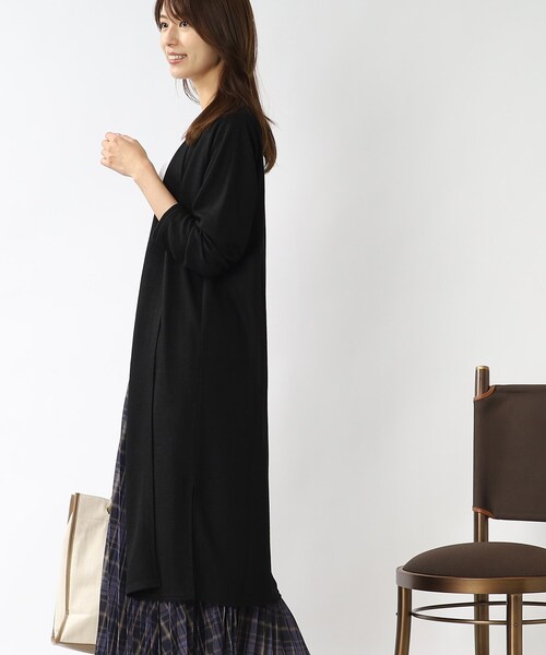 DRESKIP（ドレスキップ）の「◆ロング トッパーカーディガン（カーディガン/ボレロ・レディース・チャコールグレー/ブラック/ベージュ/ダークオレンジ・02/03）」の20枚目の写真