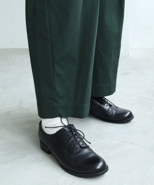 yuni(ユニ )の「80/2強撚コットン ギャバ ゴムタック パンツ(その他パンツ・レディース・ブラウン/ブラック/その他/グリーン・FREE)」の8枚目の写真