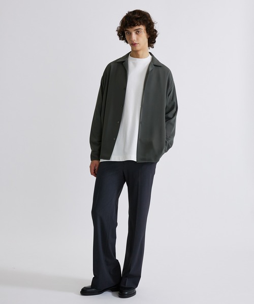 UNITED TOKYO（ユナイテッドトウキョウ）の「【EC限定商品】サイドゴムセミフレアイージースラックス（スラックス・メンズ・ブラック/グレイッシュベージュ/チャコールグレー/ダークブラウン/ライトグレー/ブラック系その他2/ライトベージュ/グレー系その他2・3/2/1）」の17枚目の写真