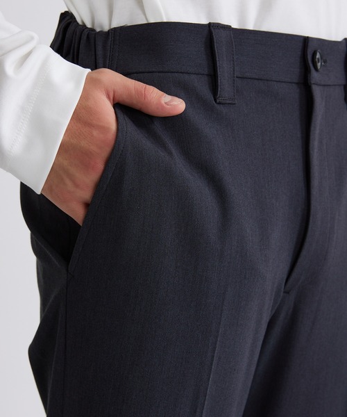 UNITED TOKYO（ユナイテッドトウキョウ）の「【EC限定商品】サイドゴムセミフレアイージースラックス（スラックス・メンズ・ブラック/グレイッシュベージュ/チャコールグレー/ダークブラウン/ライトグレー/ブラック系その他2/ライトベージュ/グレー系その他2・3/2/1）」の15枚目の写真