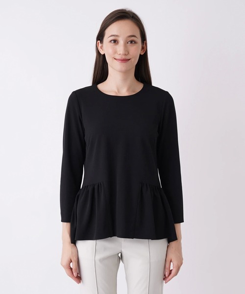 BEATRICE（ベアトリス）の「【BEATRICE】ペプラムプルオーバーブラウス（シャツ/ブラウス・レディース・ダークネイビー/ブラック/モカ・2）」の13枚目の写真