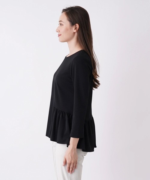 BEATRICE（ベアトリス）の「【BEATRICE】ペプラムプルオーバーブラウス（シャツ/ブラウス・レディース・ダークネイビー/ブラック/モカ・2）」の14枚目の写真