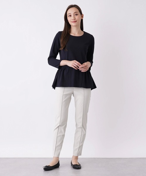 BEATRICE（ベアトリス）の「【BEATRICE】ペプラムプルオーバーブラウス（シャツ/ブラウス・レディース・ダークネイビー/ブラック/モカ・2）」の9枚目の写真