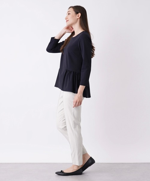 BEATRICE（ベアトリス）の「【BEATRICE】ペプラムプルオーバーブラウス（シャツ/ブラウス・レディース・ダークネイビー/ブラック/モカ・2）」の10枚目の写真