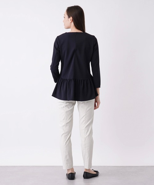 BEATRICE（ベアトリス）の「【BEATRICE】ペプラムプルオーバーブラウス（シャツ/ブラウス・レディース・ダークネイビー/ブラック/モカ・2）」の11枚目の写真
