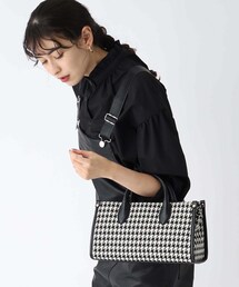 OPAQUE.CLIP | スクエアチェックボストンバッグ(ボストンバッグ)