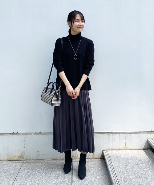 OPAQUE.CLIP（オペークドットクリップ）の「◆スクエアチェックボストンバッグ（ボストンバッグ・レディース・ダークブラウン系/ブラック系・00）」の5枚目の写真