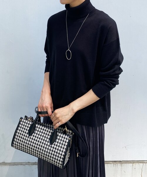 OPAQUE.CLIP（オペークドットクリップ）の「◆スクエアチェックボストンバッグ（ボストンバッグ・レディース・ダークブラウン系/ブラック系・00）」の17枚目の写真