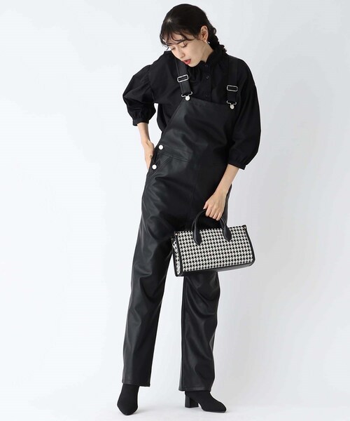 OPAQUE.CLIP（オペークドットクリップ）の「◆スクエアチェックボストンバッグ（ボストンバッグ・レディース・ダークブラウン系/ブラック系・00）」の15枚目の写真