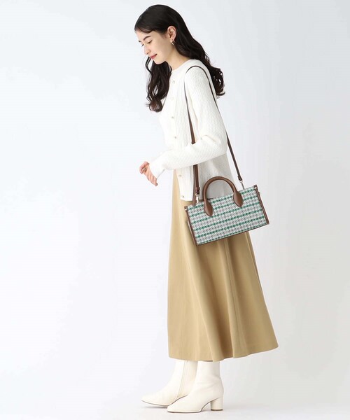 OPAQUE.CLIP（オペークドットクリップ）の「◆スクエアチェックボストンバッグ（ボストンバッグ・レディース・ダークブラウン系/ブラック系・00）」の18枚目の写真