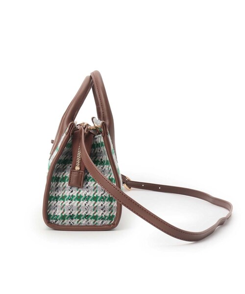 OPAQUE.CLIP（オペークドットクリップ）の「◆スクエアチェックボストンバッグ（ボストンバッグ・レディース・ダークブラウン系/ブラック系・00）」の16枚目の写真