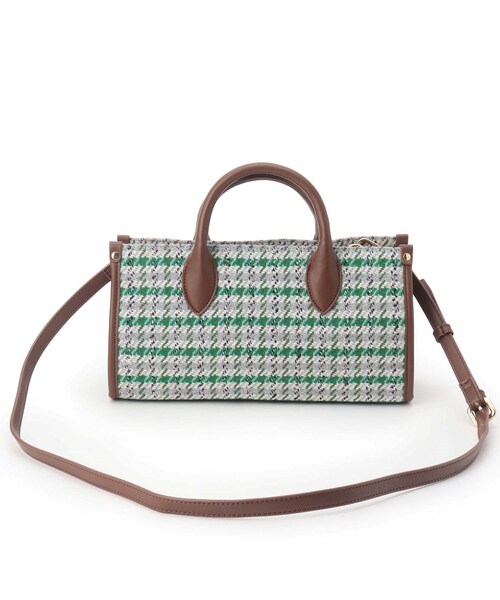 OPAQUE.CLIP（オペークドットクリップ）の「◆スクエアチェックボストンバッグ（ボストンバッグ・レディース・ダークブラウン系/ブラック系・00）」の19枚目の写真