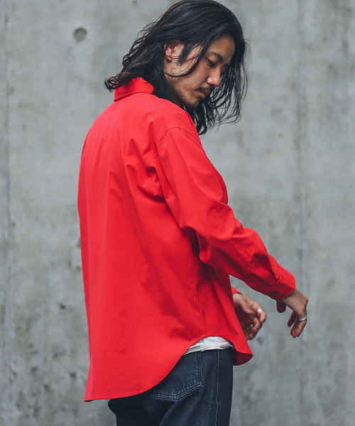 URBAN RESEARCH Sonny Label(アーバンリサーチサニーレーベル)の「シンプルオーバーボタンダウンシャツ(シャツ/ブラウス・メンズ・レッド/オフホワイト/グリーン/ブルー系その他・MEDIUM/LARGE)」の10枚目の写真