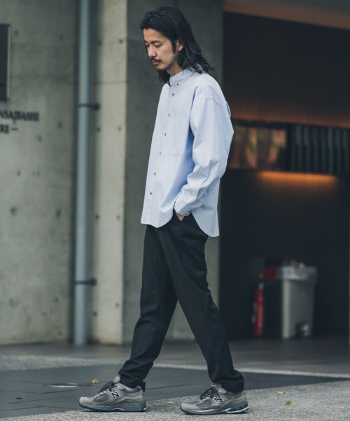 URBAN RESEARCH Sonny Label(アーバンリサーチサニーレーベル)の「シンプルオーバーボタンダウンシャツ(シャツ/ブラウス・メンズ・レッド/オフホワイト/グリーン/ブルー系その他・MEDIUM/LARGE)」の17枚目の写真